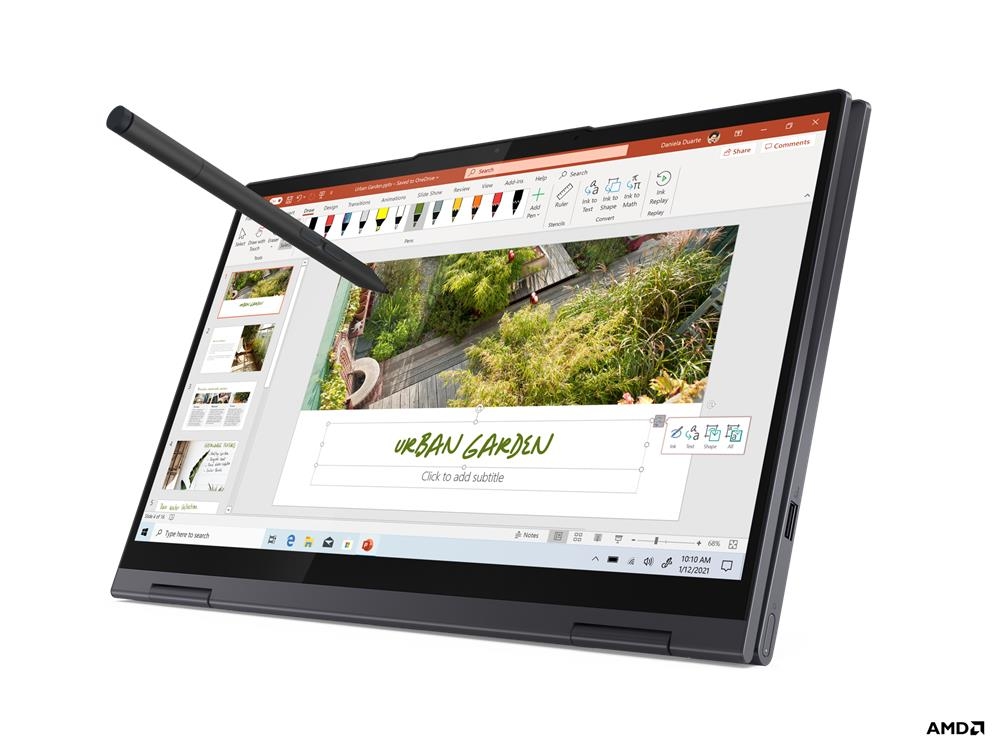 Lenovo Yoga 7 14ACN6 (AMD Ryzen 5 5600U 2300MHz/14"/1920x1080/8GB/256GB SSD/AMD Radeon Graphics /Windows 11 Home) 82N7008LRU