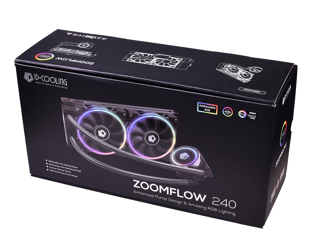 ID-COOLING ZOOMFLOW 240 (LGA20XX/LGA1366/LGA115X/TRX4/TR4/AM4/AM3/+/AM2/+/FM2/+/FM1)