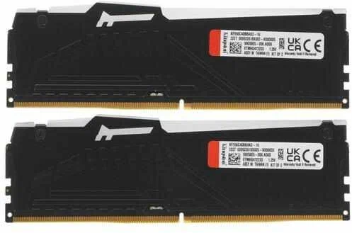 Kingston FURY Beast RGB XMP 16GB PC44800 5600MHz DDR5 KIT2 KF556C40BBAK2-16