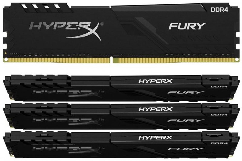 Kingston HyperX FURY 32Gb PC25600 DDR4 KIT4 HX432C16FB3K4/32