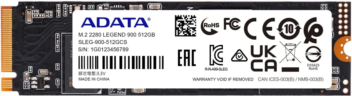 ADATA Legend 900 512Gb PCIe 4.0 x4 3D NAND (SLEG-900-512GCS)