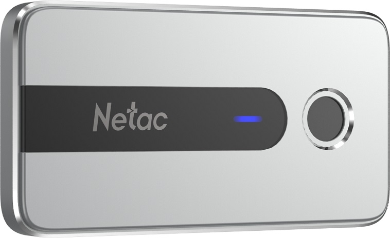 Netac Z11 1TB USB 3.2 Gen 2 Type-C NT01Z11-001T-32SL Silver (отпечаток пальца)