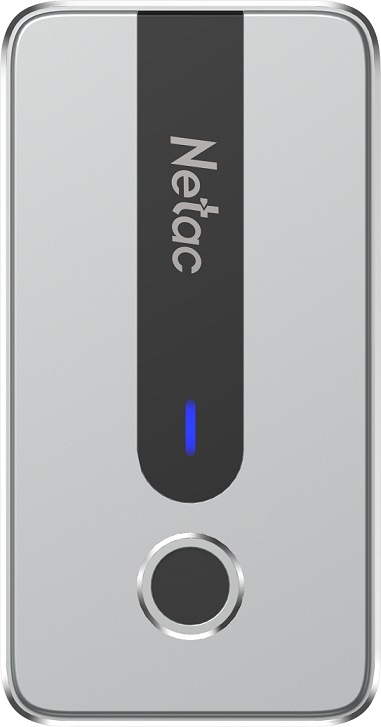 Netac Z11 1TB USB 3.2 Gen 2 Type-C NT01Z11-001T-32SL Silver (отпечаток пальца)