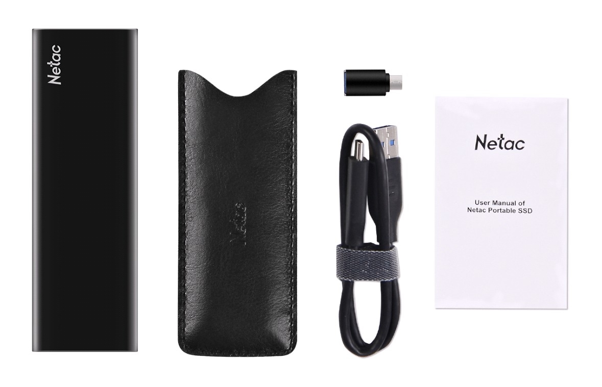 Netac Z SLIM 250GB USB 3.2 Gen 2 Type-C NT01ZSLIM-250G-32BK Black