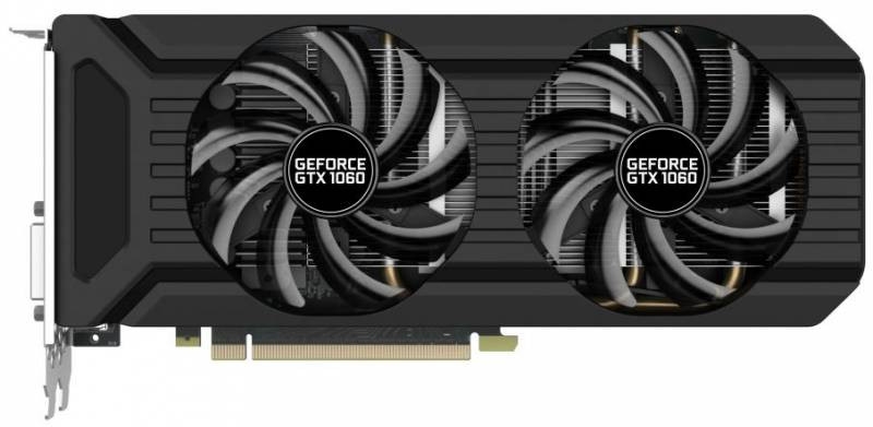 Palit GeForce GTX 1060 DUAL 1506Mhz PCI-E 3.0 3072Mb 8000Mhz 192 bit DVI HDMI HDCP NE51060015F9-1061D  УЦЕНКА