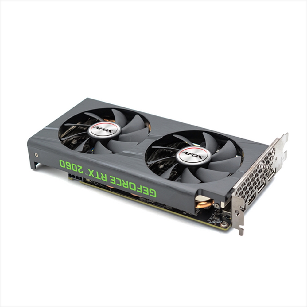 Afox GeForce RTX2060 6GB DUAL FAN 1680MHz PCI-E 3.0 6144MB 14000MHz 192 bit HDMI 3xDisplayPort AF2060-6144D6H4-V2