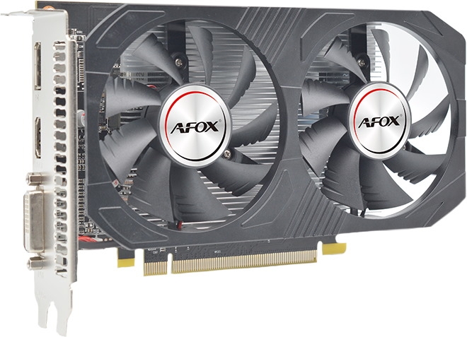 Afox Radeon RX 550 1183Mhz PCI-E 3.0 4096Mb 6000Mhz 128 bit DVI HDMI DisplayPort AFRX550-4096D5H4-V5