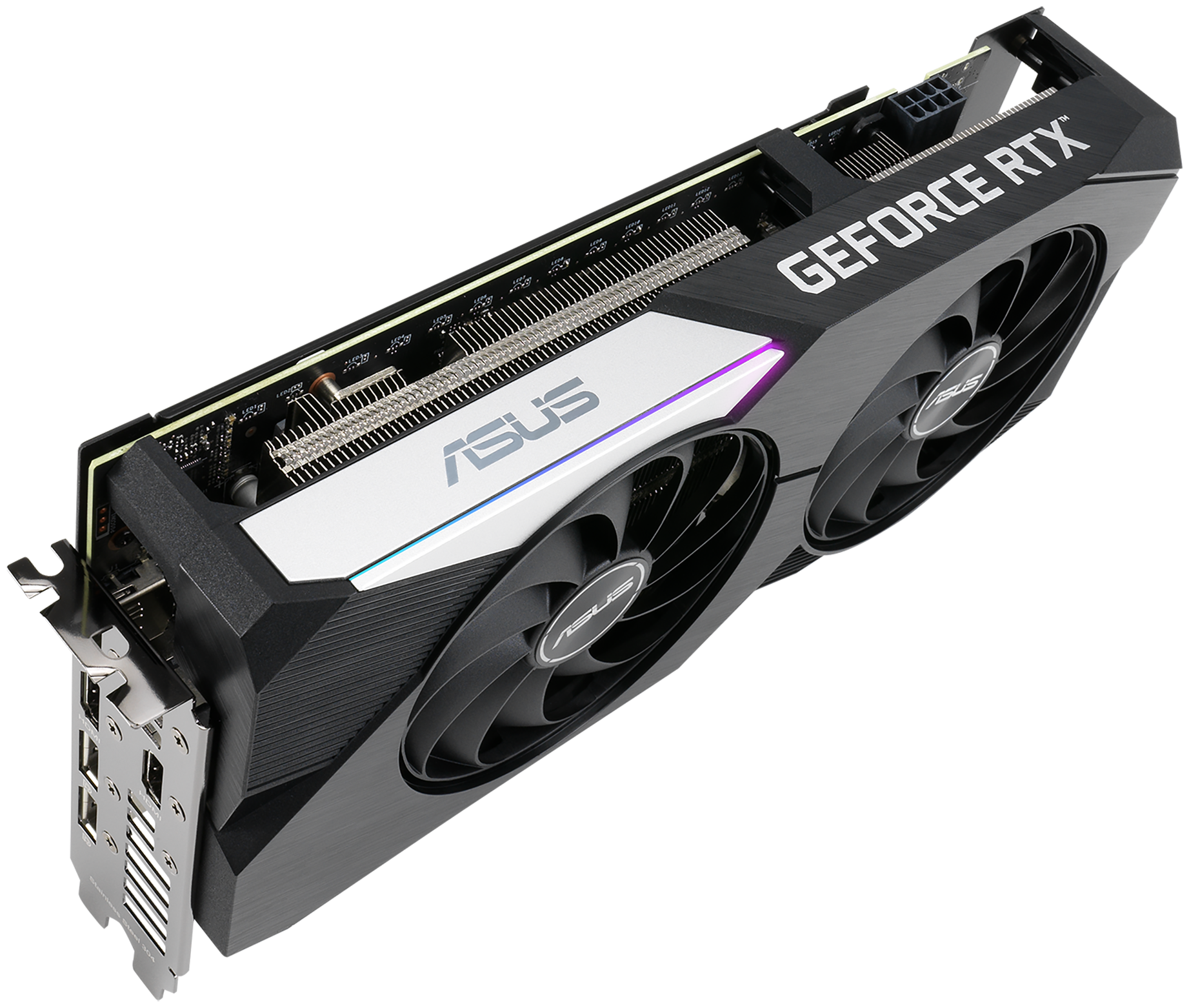 ASUS GeForce RTX 3060 Ti Dual OC 8G V2 LHR 1‎740MHz PCI-E 4.0 8192MB 14000MHz 256 bit 2xHDMI 2xDisplayPort HDCP DUAL-RTX3060TI-O8G-V2