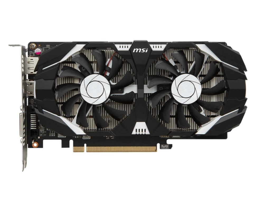 MSI GeForce GTX 1050Ti 4GT OC V1 1455Mhz PCI E 3.0 4096Mb 7008Mhz 128 bit DVI HDMI DisplayPort Wite