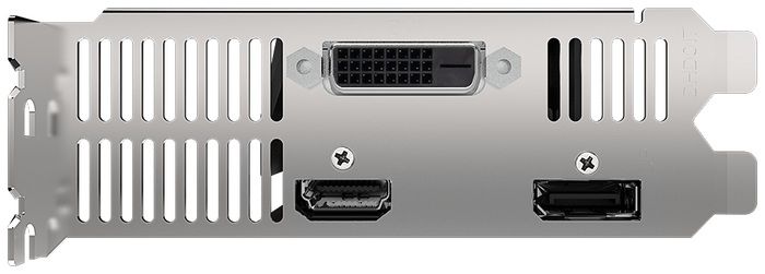 GigaByte GeForce GTX 1650 OC Low Profile 4G 1695MHz PCI-E 3.0 4096MB GDDR5 8002MHz 128 bit DVI HDMI DisplayPort GV-N1650OC-4GL
