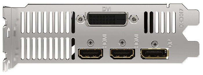 GigaByte GeForce GTX 1650 D6 OC Low Profile 4G 1620MHz PCI-E 3.0 4096MB GDDR6 12000MHz 128 bit DVI 2xHDMI DisplayPort HDCP GV-N1656OC-4GL
