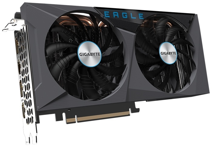 GigaByte GeForce RTX 3060 EAGLE 12G 1777MHz PCI-E 4.0 12288MB 15000MHz 192 bit 2xHDMI 2xDisplayPort HDCP GV-N3060EAGLE-12G