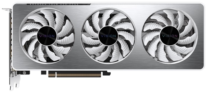 GigaByte GeForce RTX 3060 VISION OC 12G rev 2.0 LHR 1‎837MHz PCI-E 4.0 12288MB 15000MHz 192 bit 2xHDMI 2xDisplayPort HDCP GV-N3060VISION OC-12GD 2