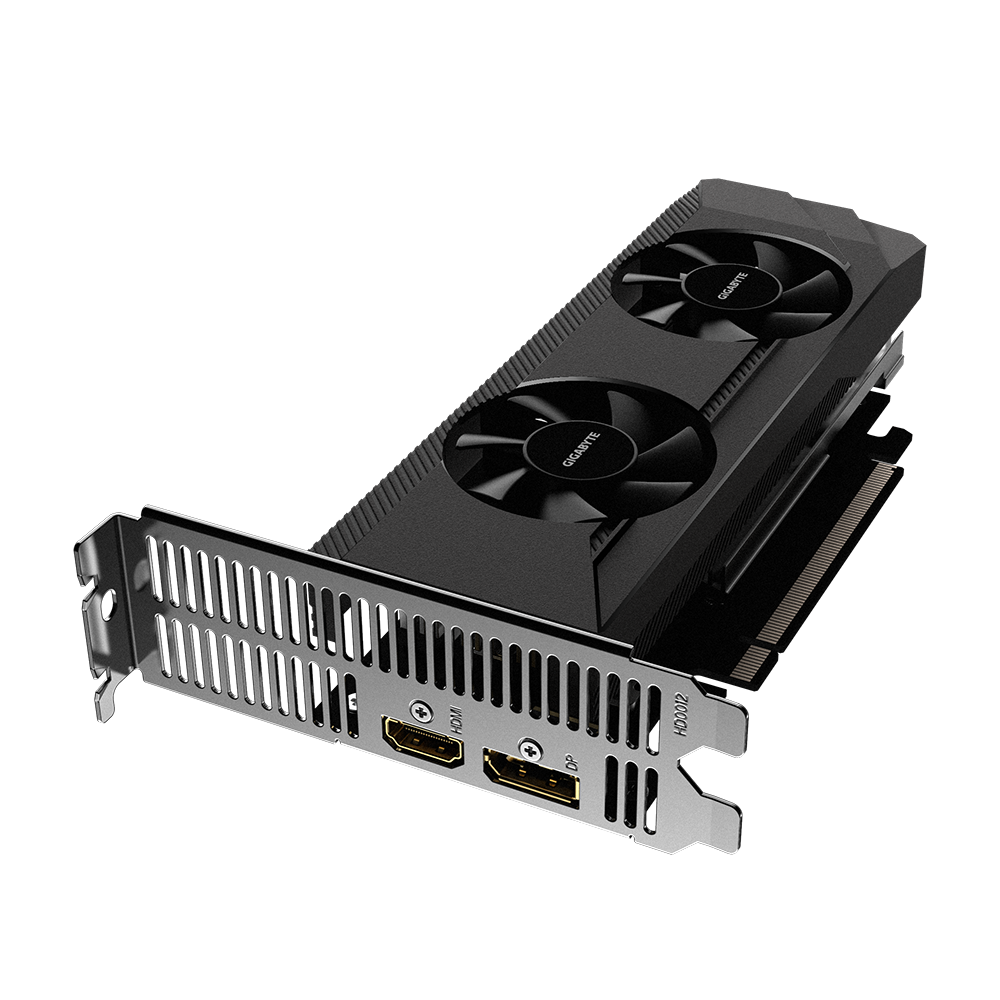 GigaByte Radeon RX 6400 D6 LOW PROFILE 4G 2321MHz PCI-E 4.0 4096MB 16000MHz GDDR6 64bit HDMI DisplayPort GV-R64D6-4GL