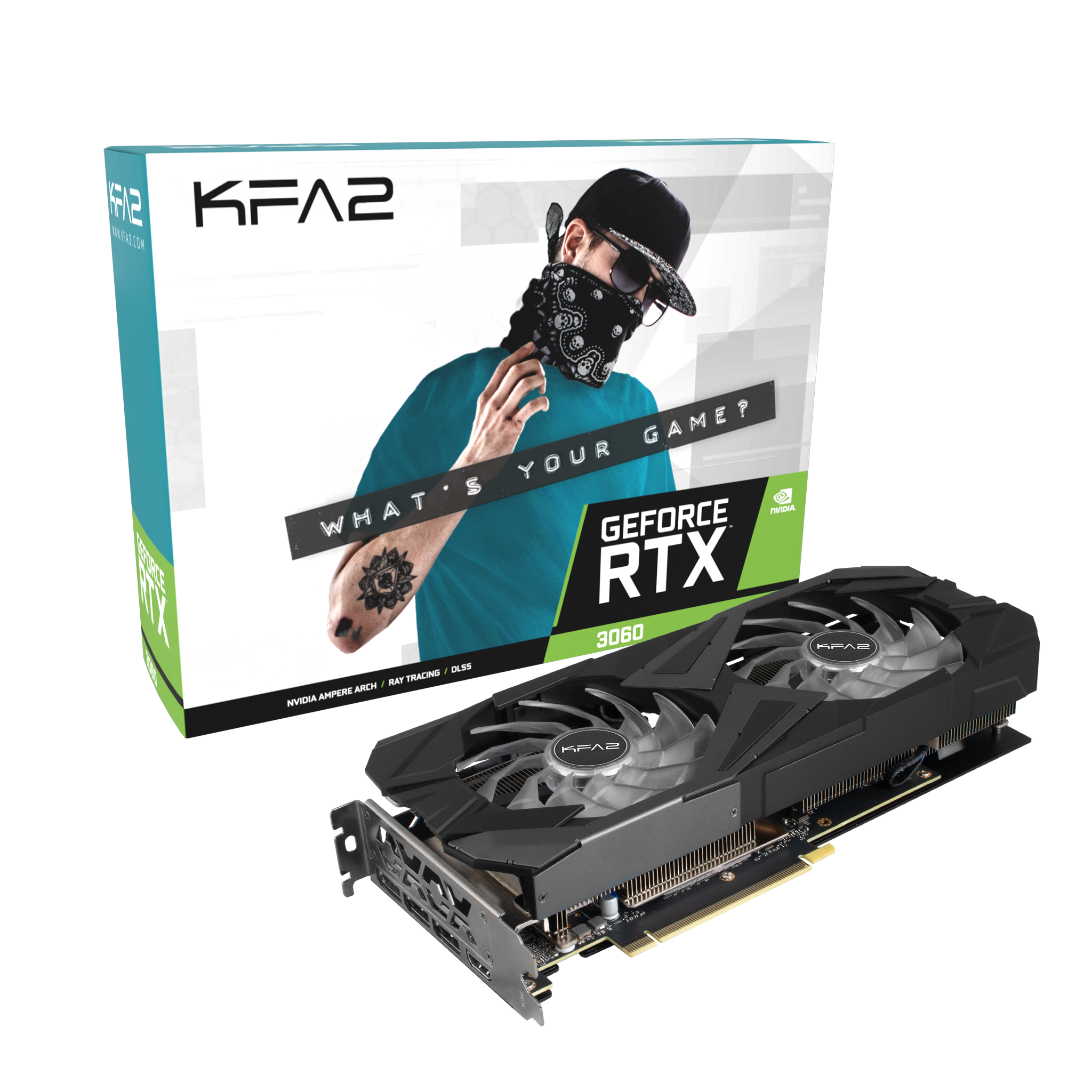 KFA2 GeForce RTX 3060 X (1-Click OC) Black 1807MHz PCI-E 4.0 12288MB 15000MHz 192 bit HDMI 3xDisplayPort 36NOL7MD2NEK