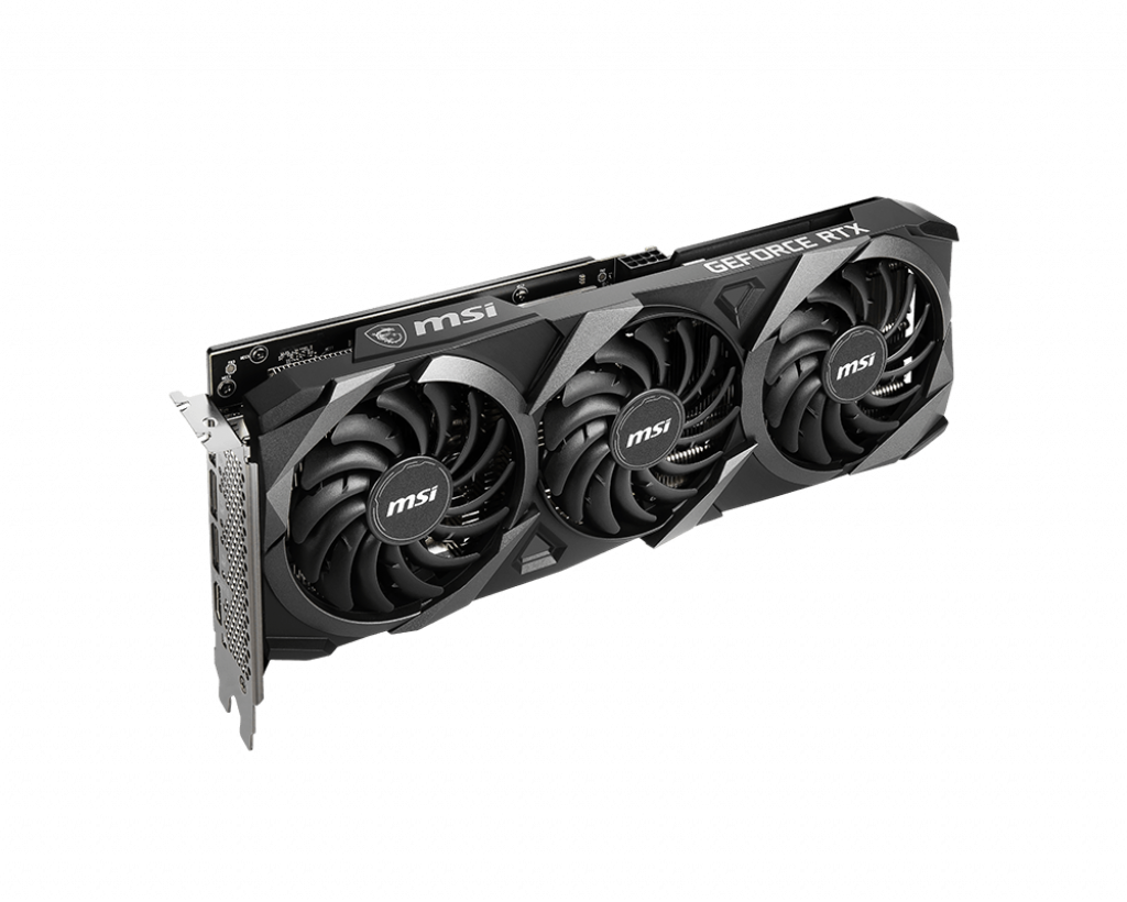 MSI GeForce RTX 3060TI VENTUS 3X 1665MHz PCI-E 4.0 8192MB 14000MHz 256 bit HDMI 3xDisplayPort HDCP