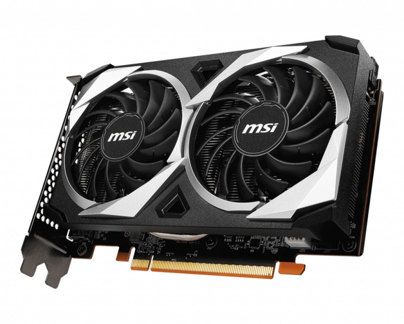 MSI Radeon RX 6500 XT MECH 2X 4G OC 2825MHz PCIE 4.0 4096Mb 64 bit GDDR6 DisplayPort, HDMI  