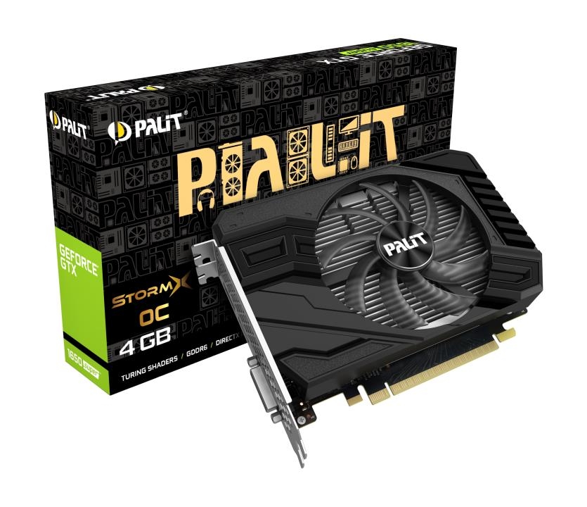 Palit GeForce GTX 1650 Super STORMX OC 1770MHz PCI-E 3.0 4096MB 12000MHz 192 bit DVI HDMI DisplayPort HDCP NE6165SS18G1-166F