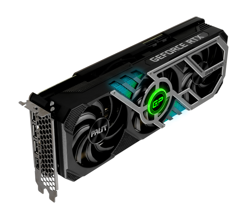 Palit GeForce RTX 3080 GamingPro 1440MHz PCI-E 4.0 10240MB 19 Gbps 320 bit HDMI DPx3 NED3080019IA-132AA