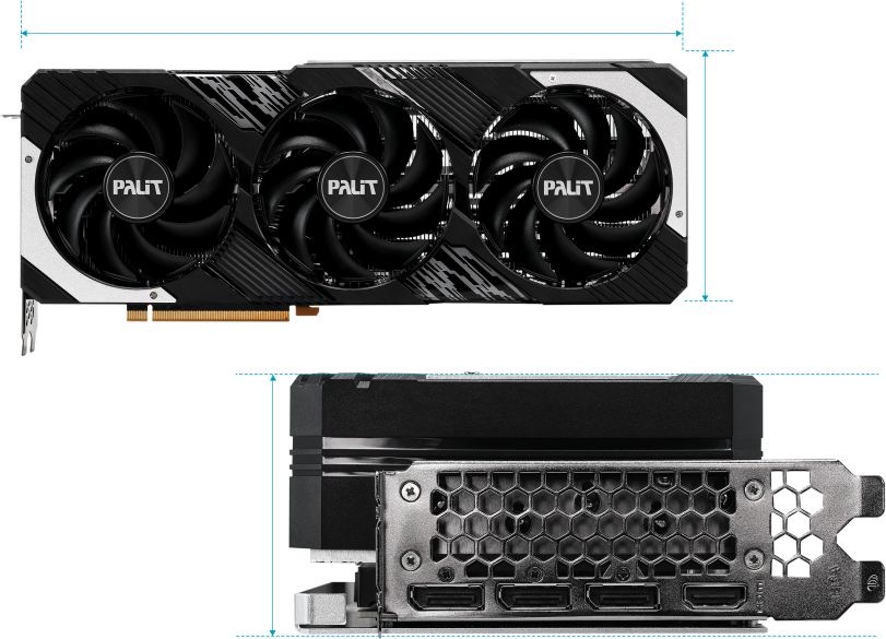 Palit GeForce RTX 4080 GAMINGPRO 2505MHz PCI-E 4.0 16384MB 256 bit HDMI 3xDisplayPort HDCP NED4080019T2-1032A