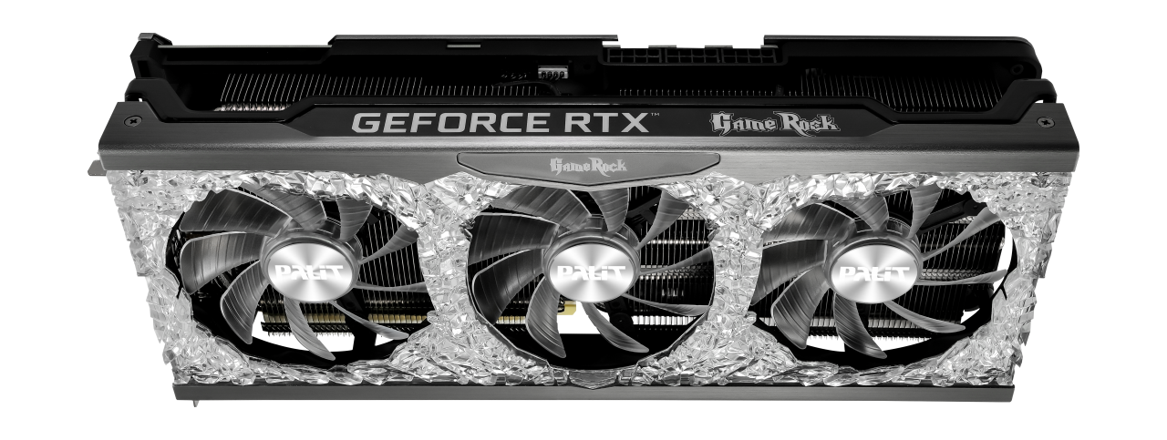 Palit GeForce RTX 3080 GameRock OC 1860MHz PCI-E 4.0 10240MB 19 Gbps 320 bit HDMI DPx3 NED3080H19IA-1020G