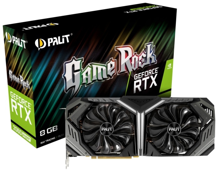 

Видеокарта Palit, GeForce RTX 2060 SUPER GameRock 8GB 1650MHz PCI-E 3.0 8192MB 14000MHz 256 bit HDMI 3*DisplayPort NE6206S019P2-1061G
