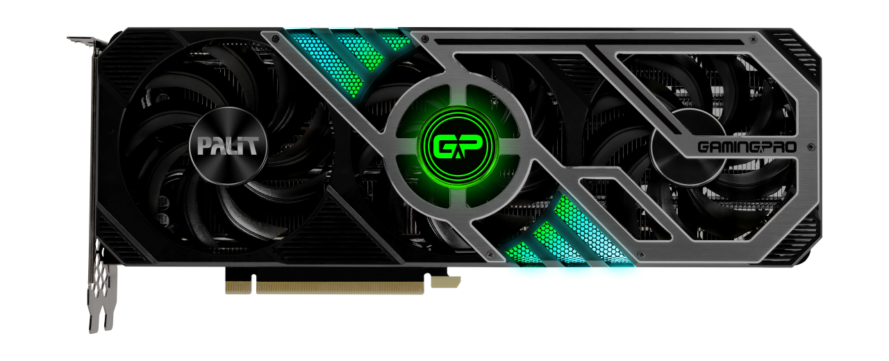 Palit GeForce RTX 3070 GamingPro OC V1 LHR 1770MHz PCI-E 4.0 8192MB 14 Gbps 256 bit HDMI DPx3 NE63070S19P2-1041A V1