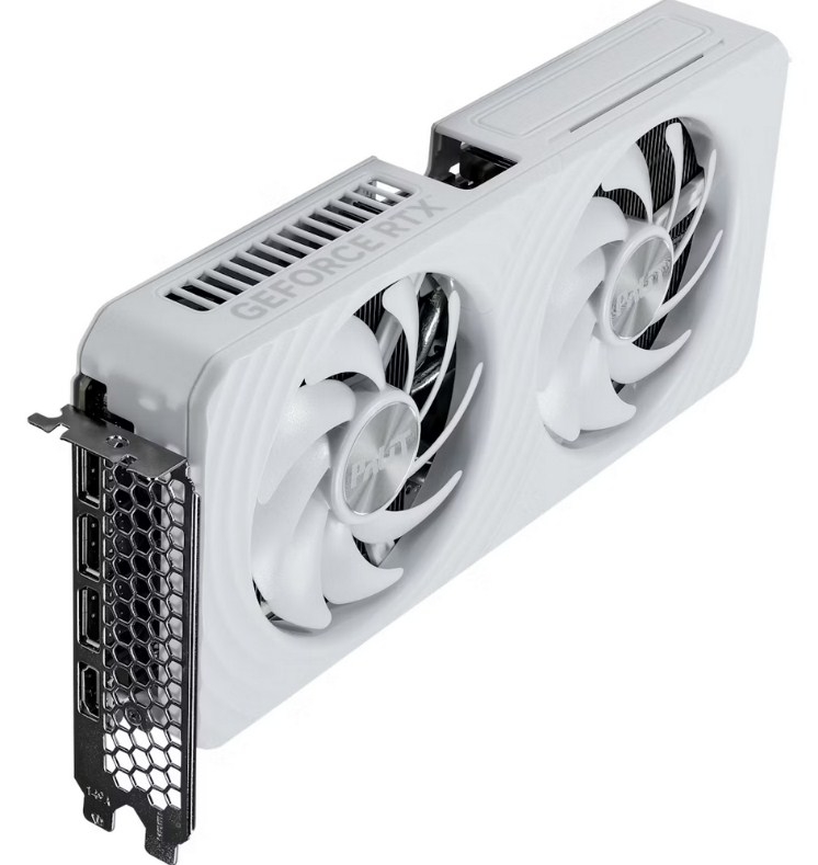 Palit GeForce RTX 5060 White OC 8G 2527MHz PCI-E 5.0 8192MB 28000MHz 128 bit 1xHDMI 3xDisplayPort HDCP NE75060U19P1-GB2063M