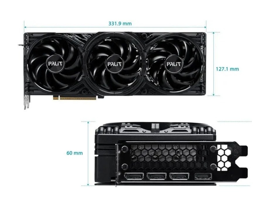 Palit GeForce RTX 5070 GAMINGPRO S 12G 2512MHz PCI-E 5.0 12288MB 28000MHz 192 bit 1xHDMI 3xDisplayPort HDCP NE75070019K9-GB2050U