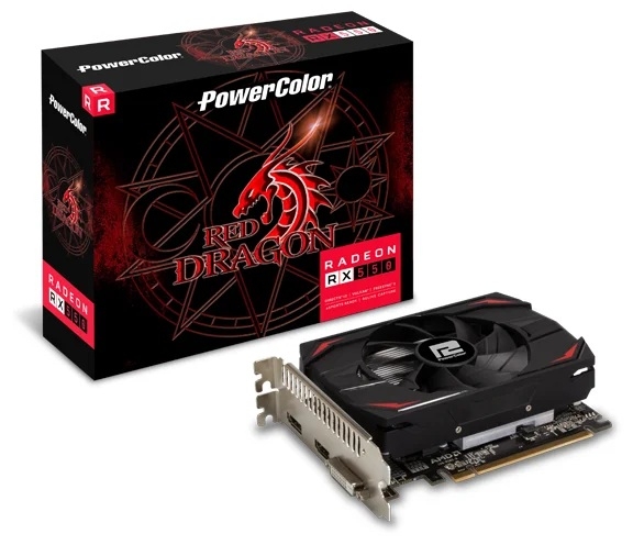

Видеокарта PowerColor, Red Dragon Radeon RX 550 2GB 1190Mhz PCI-E 3.0 2048Mb 6000Mhz 128 bit DVI HDMI DisplayPort AXRX 550 2GBD5-DH