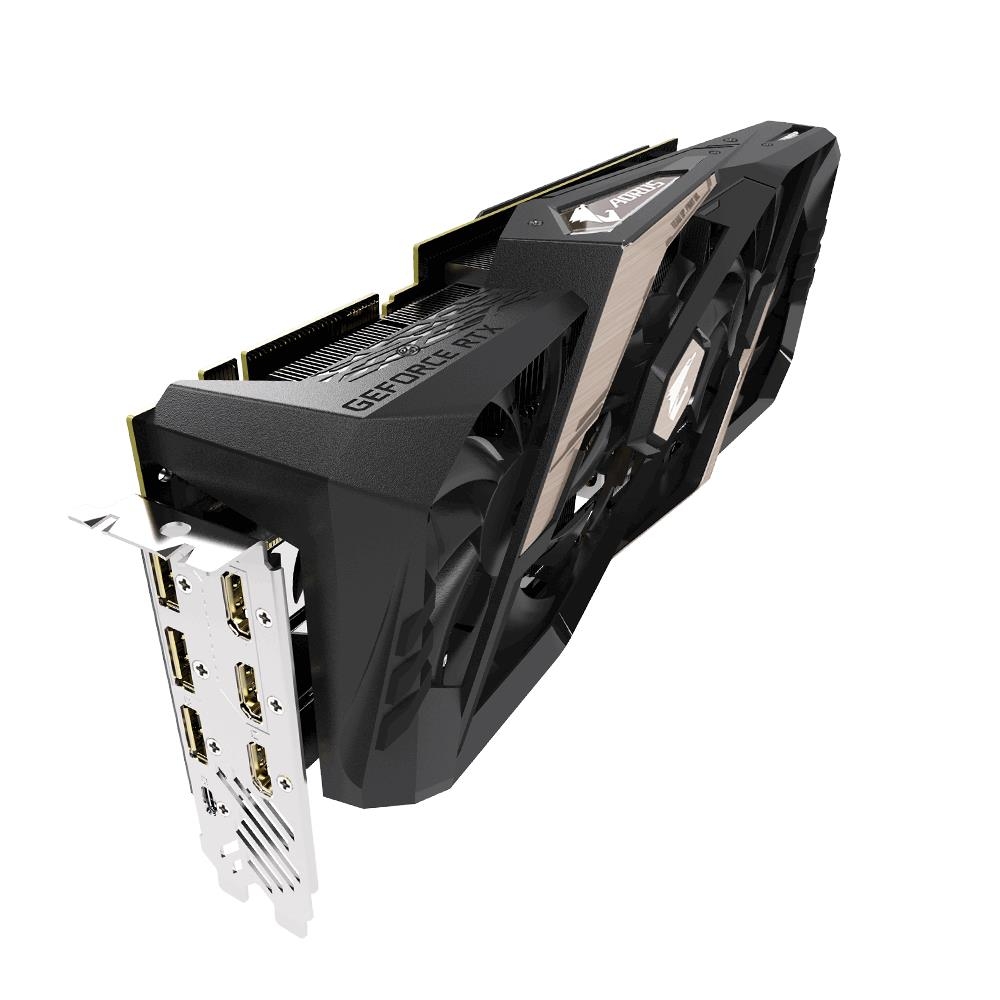 GigaByte GeForce RTX 2080 1845MHz PCI-E 3.0 8192MB 14000MHz 256 bit 3xHDMI HDCP AORUS GV-N2080AORUS-8GC