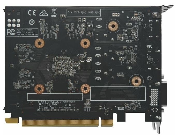 ZOTAC GAMING GeForce GTX 1650 OC GDDR6 1620MHz PCI-E 3.0 4096MB 12000MHz 128 bit DVI HDMI DisplayPort HDCP ZT-T16520F-10L