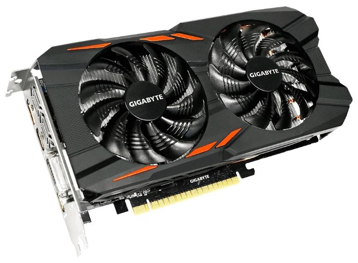 GigaByte GeForce GTX 1050 Ti 1328Mhz PCI-E 3.0 4096Mb 7008Mhz 128 bit DVI 3xHDMI HDCP Windforce OC GV-N105TWF2OC-4GD