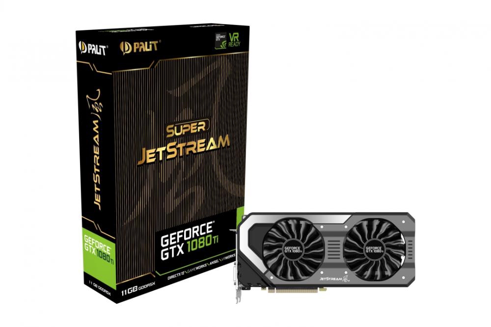Palit GeForce GTX 1080 Ti 1505Mhz PCI E 3.0 11264Mb 11000Mhz 352 bit DVI HDMI HDCP Super JetStream NEB108TS15LC 1020J Wite