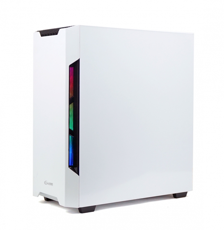 Powercase Alisio X3, Tempered Glass, ARGB, White