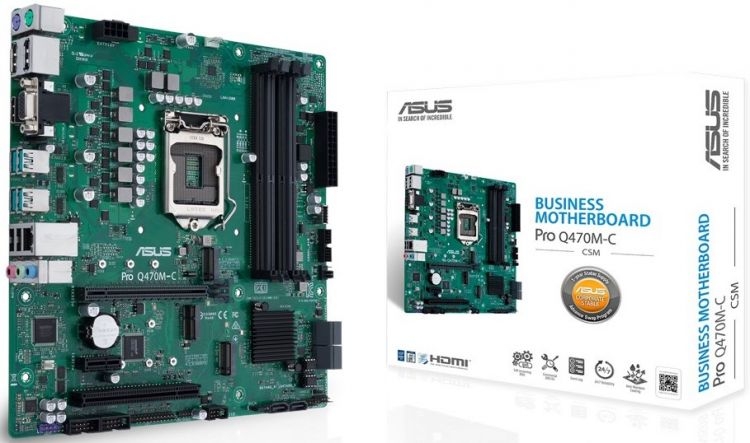 

Материнские платы ASUS, PRO Q470M-C/CSM LGA1200