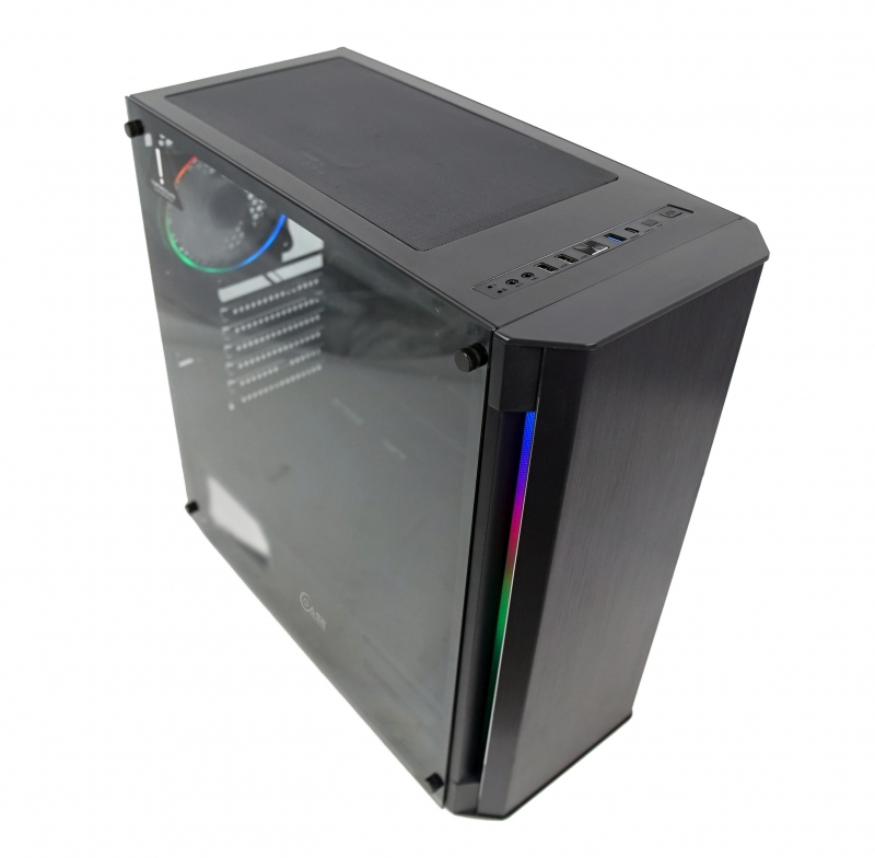 Powercase Attica Aluminium A4 Tempered Glass, ARGB, E-ATX