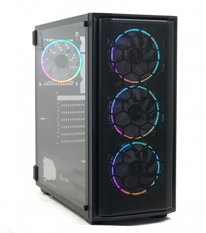 

Компьютерный корпус Powercase, Attica Mesh M4, Tempered Glass, ARGB, E-ATX