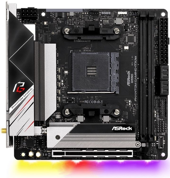 

Материнские платы ASRock, B550 PHANTOM GAM-ITX/AX sAM4
