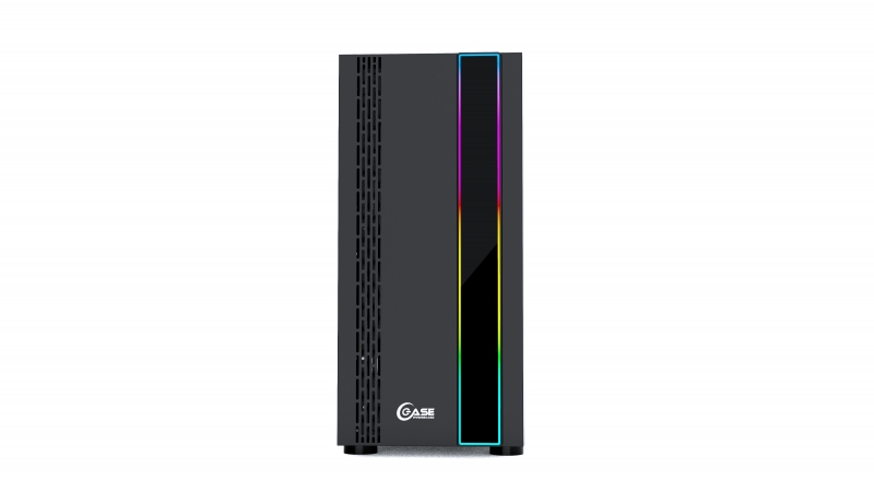 Powercase Maestro H3, Tempered Glass, ARGB, Black