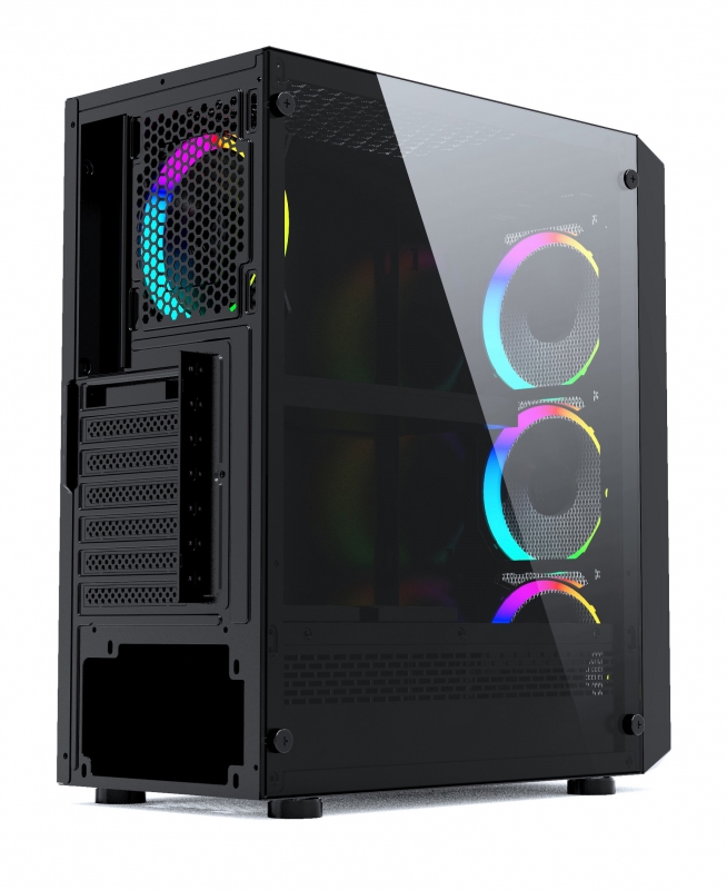 Powercase Mistral Z4 Mesh Tempered Glass RGB (CMIZB-R4)