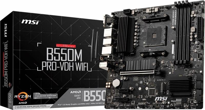 

Материнская плата MSI, B550M PRO-VDH WIFI sAM4