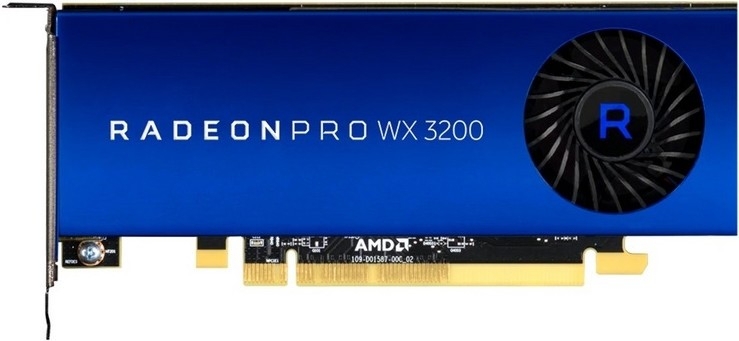 DELL Radeon Pro WX 3200 1296MHz PCI-E 3.0 4096MB 6000MHz 128 bit HDCP, Mini DisplayPort x4 (490-BFQS)