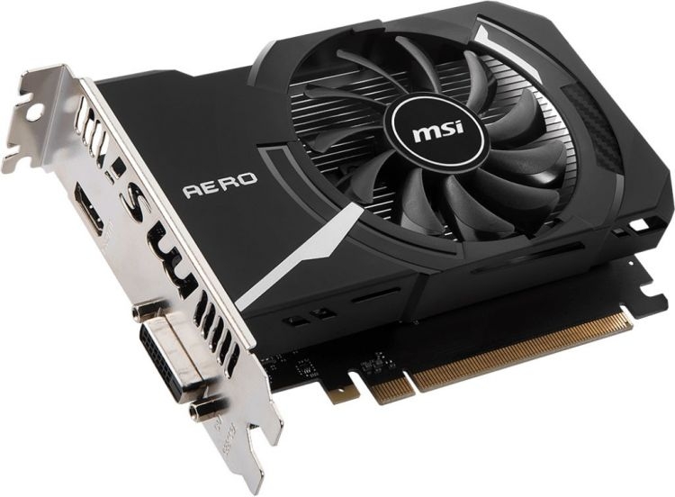 MSI GeForce GT 1030 AERO ITX 2GD4 OC 1189Mhz PCI-E 3.0 2048Mb 2100Mhz 64 bit DVI-D HDMI HDCP 