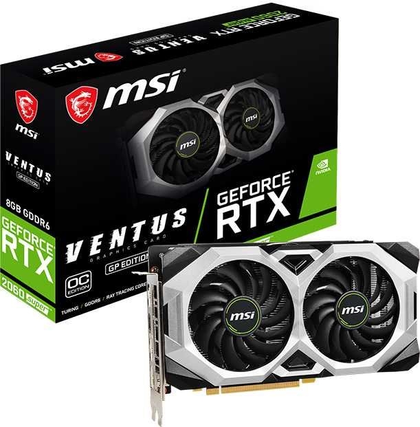 

Видеокарта MSI, GeForce RTX 2060 VENTUS GP OC 1665MHz PCI-E 3.0 6144MB 14000MHz 192 bit HDMI 3DisplayPort HDCP