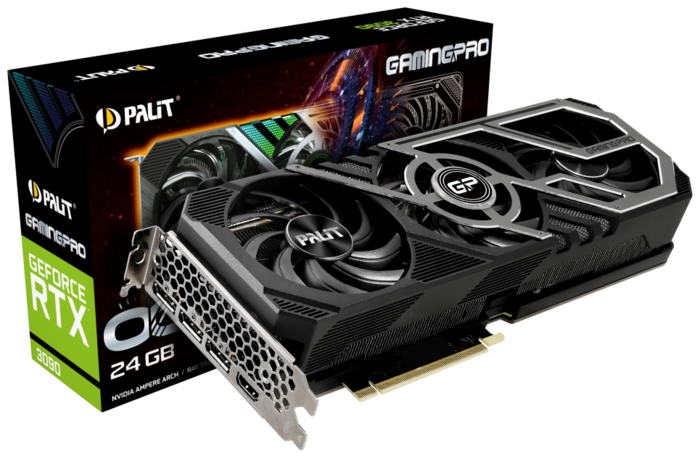 Palit GeForce RTX 3090 GamingPro OC 24GB 1725MHz PCI-E 4.0 24576MB 19500MHz 384 bit HDMI 3xDisplayPort HDCP NED3090S19SB-132BA