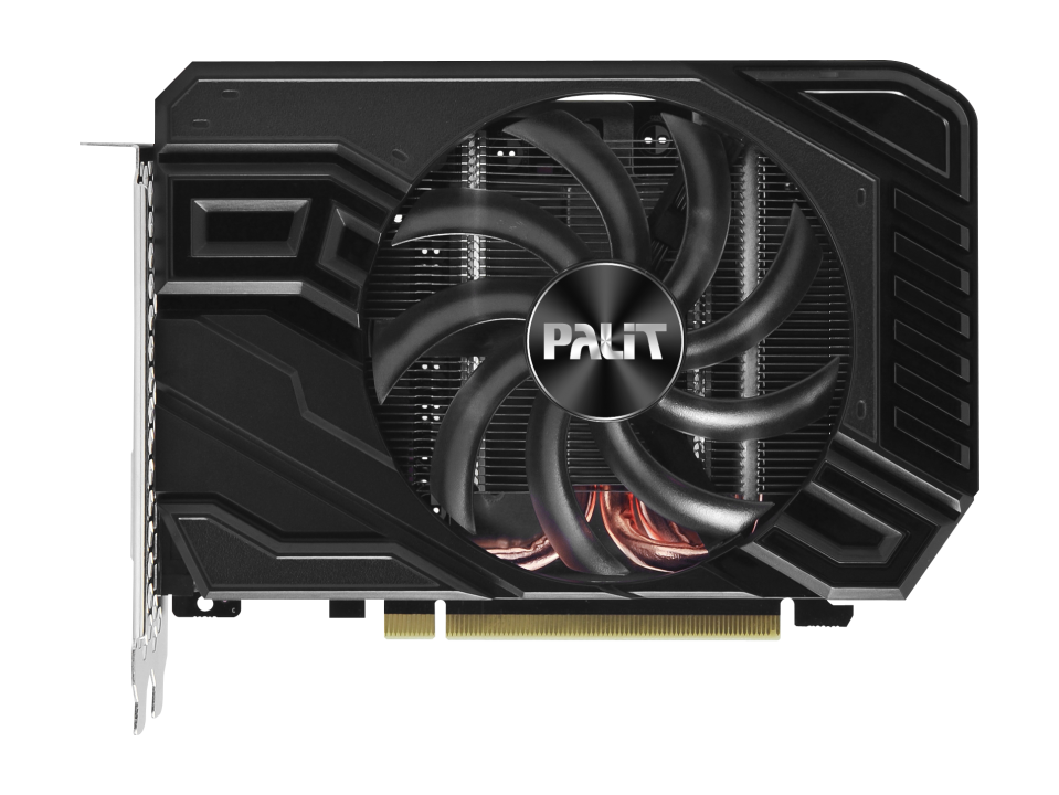 

Видеокарта Palit, GeForce GTX 1660 Ti StormX 1770MHz PCI-E 3.0 6144MB 12000MHz 192 bit DVI HDMI DisplayPort NE6166T018J9-161F (BULK)