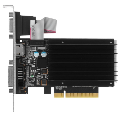 Palit GeForce GT 730 Silent 902Mhz PCI-E 2.0 2048Mb 1804Mhz 64 bit DVI HDMI HDCP VGA NEAT7300HD46-2080H