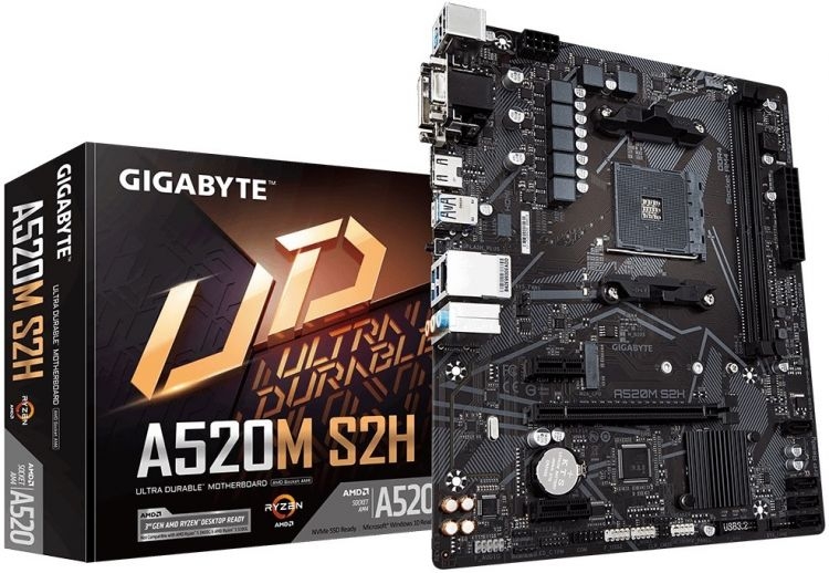

Материнская плата GigaByte, A520M S2H sAM4