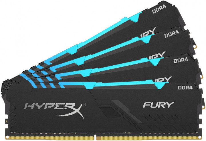Kingston HyperX FURY RGB 64Gb PC21300 DDR4 KIT4 HX426C16FB4AK4/64